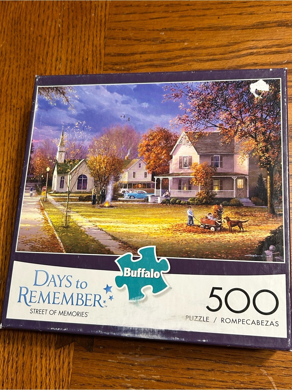 Buffalo David Bitton 500-Piece Puzzle - Purple, Blue, Brown
